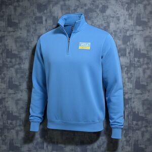 UCLA Store Blue 84 Quarter Zip Pullover Sweatshirt Men’s M Blue